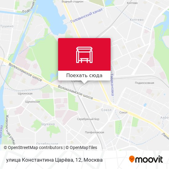 Карта улица Константина Царёва, 12
