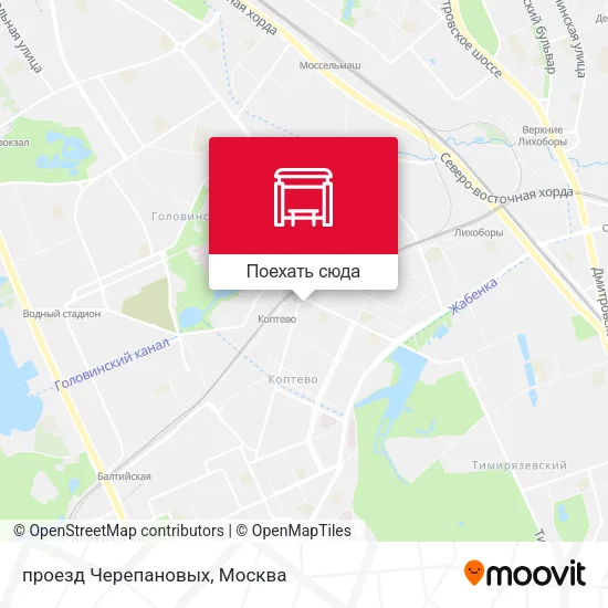 Карта проезд Черепановых