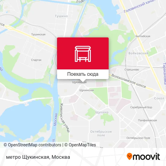 Карта метро Щукинская