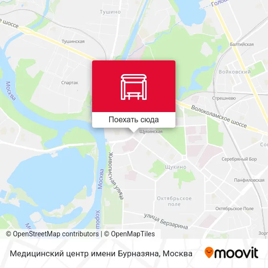 Карта Медицинский центр имени Бурназяна