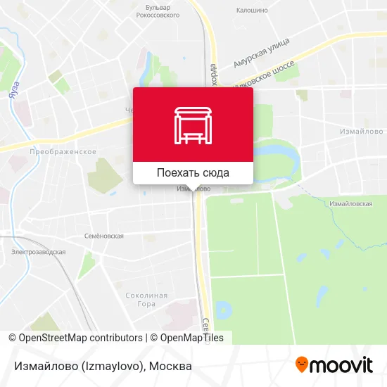 Карта Измайлово (Izmaylovo)