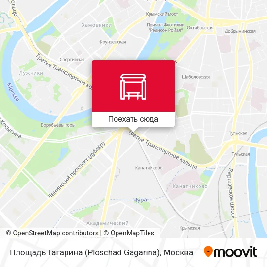 Карта Площадь Гагарина (Ploschad Gagarina)