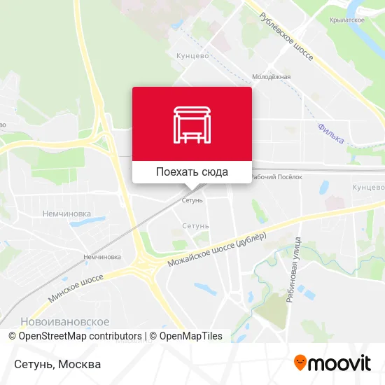 Карта Сетунь