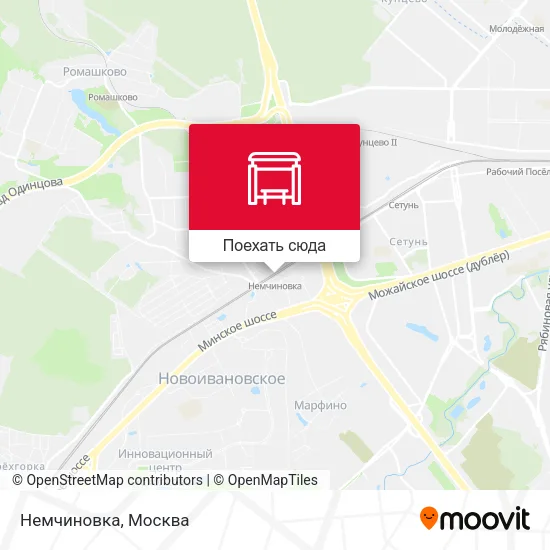 Карта Немчиновка