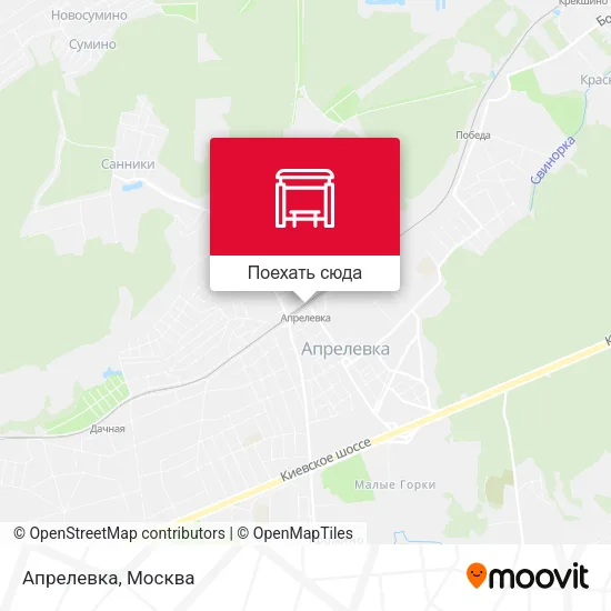Карта Апрелевка