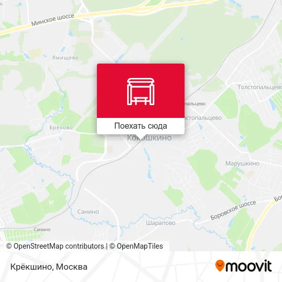 Карта Крёкшино