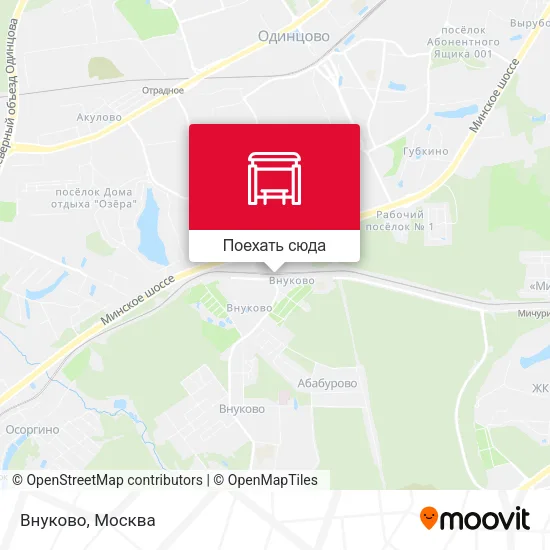 Карта Внуково