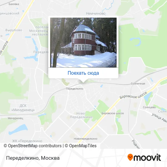 Карта Переделкино