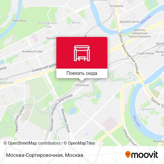 Карта Москва-Сортировочная