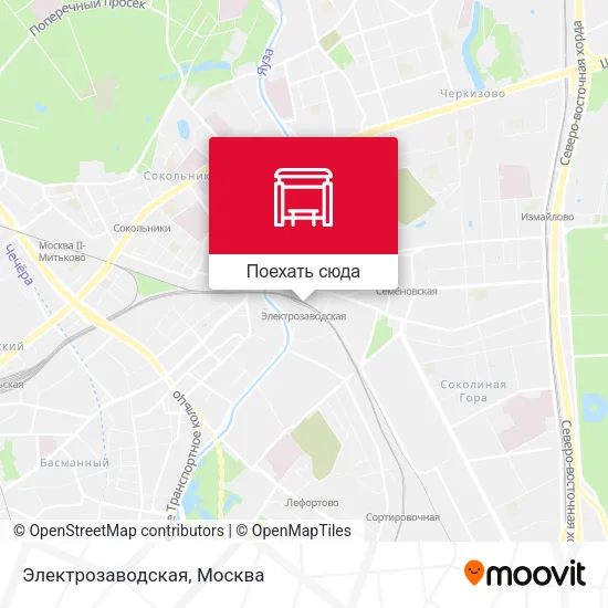 Карта Электрозаводская