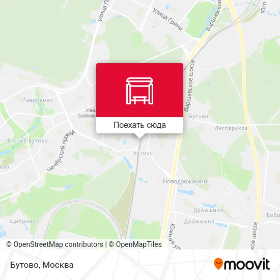 Карта Бутово