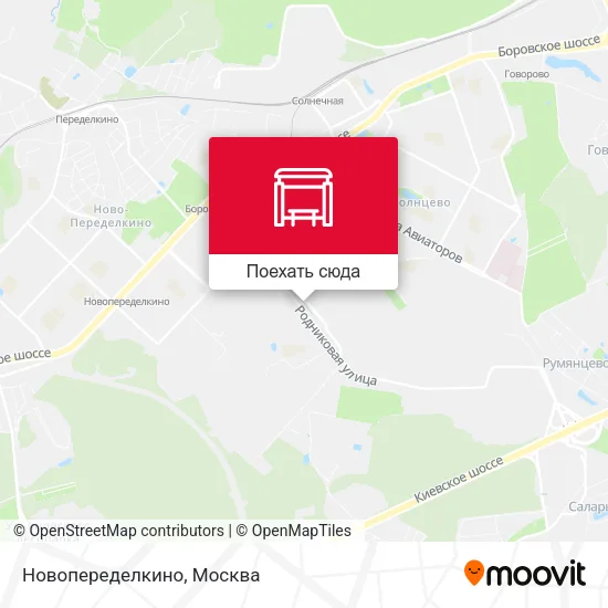 Карта Новопеределкино