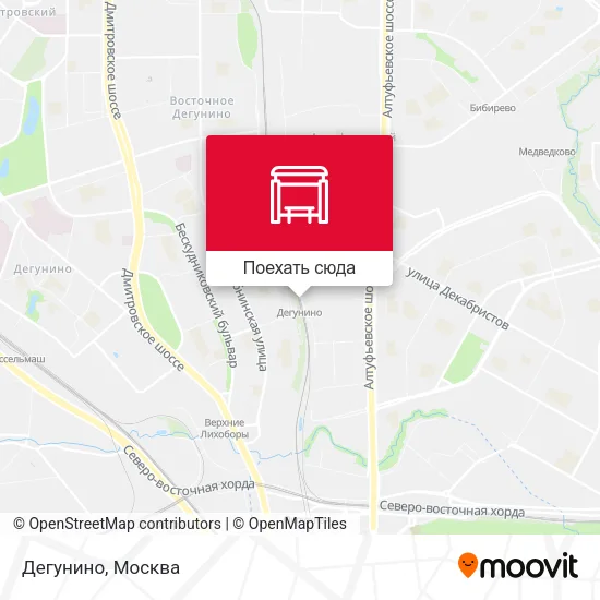 Карта Дегунино
