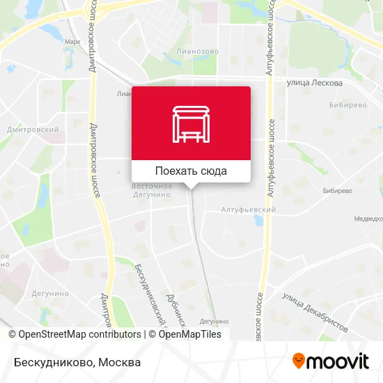 Карта Бескудниково