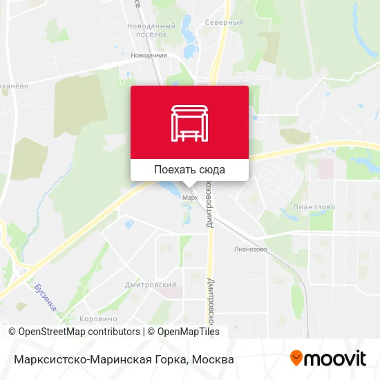 Карта Марксистско-Маринская Горка
