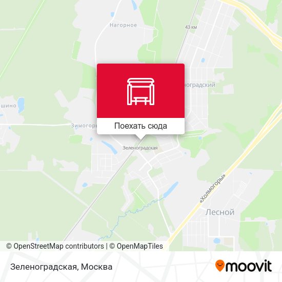 Карта Зеленоградская