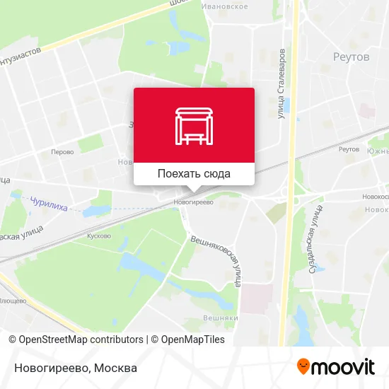 Карта Новогиреево