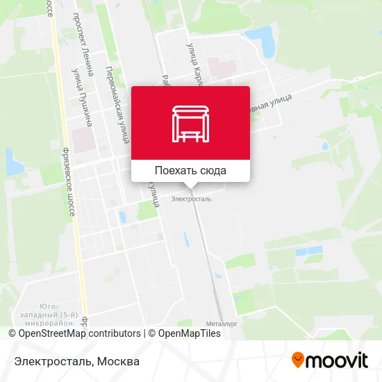 Карта Электросталь