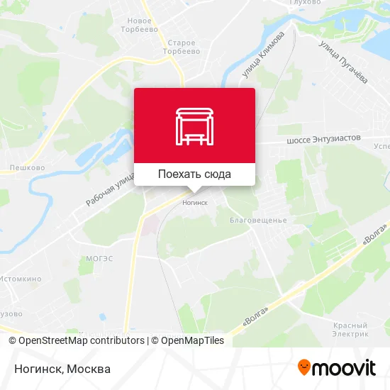 Карта Ногинск