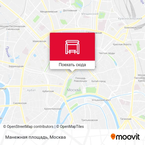 Карта Манежная площадь