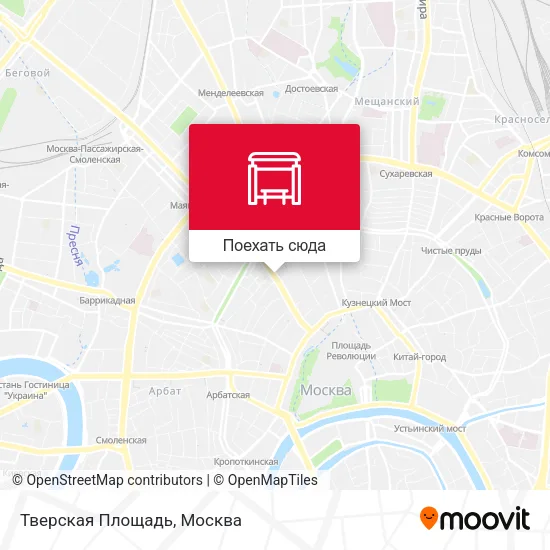 Карта Тверская Площадь