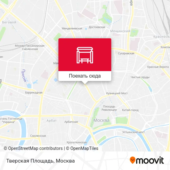 Карта Тверская Площадь