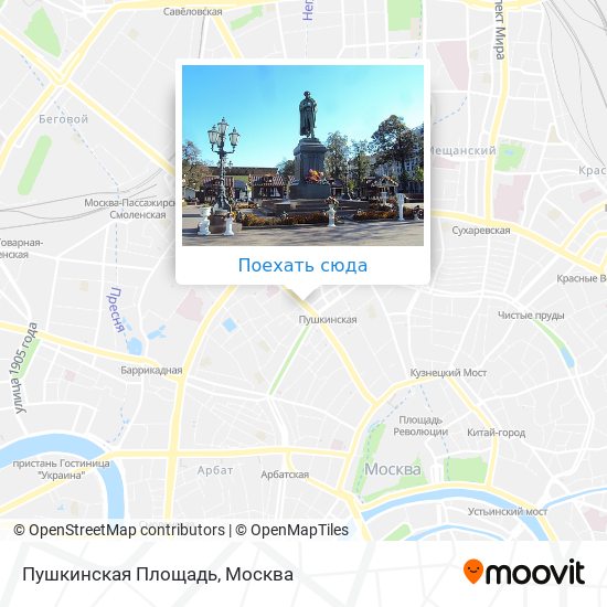 Карта Пушкинская Площадь