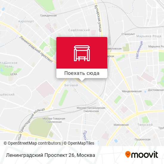 Карта Ленинградский Проспект 26