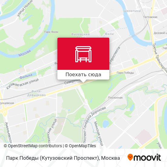 Карта Парк Победы (Кутузовский Проспект)