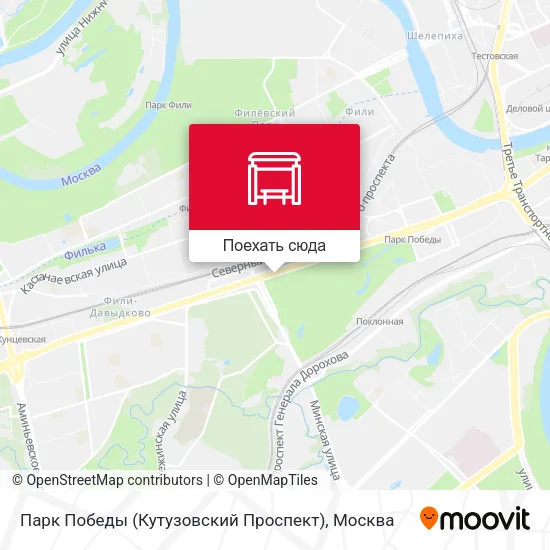Карта Парк Победы (Кутузовский Проспект)