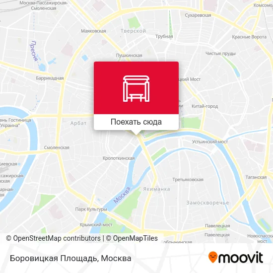 Карта Боровицкая Площадь