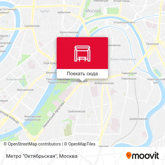 Карта Метро "Октябрьская"