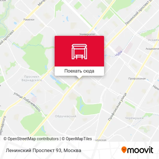 Карта Ленинский Проспект 93