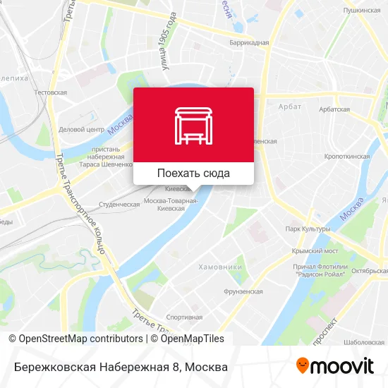 Карта Бережковская Набережная 8