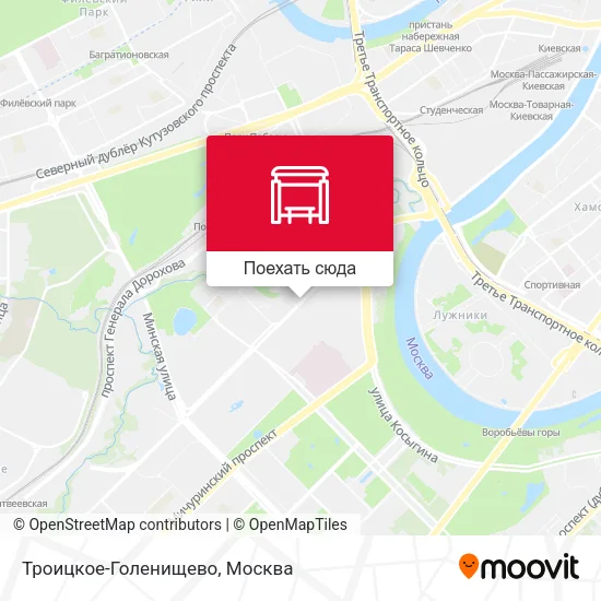 Карта Троицкое-Голенищево