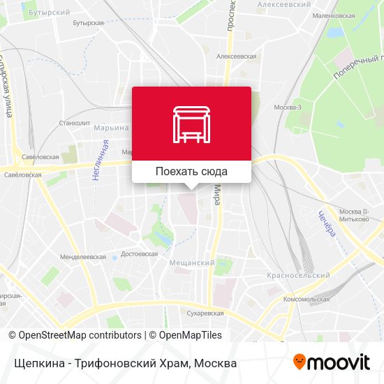 Карта Щепкина - Трифоновский Храм