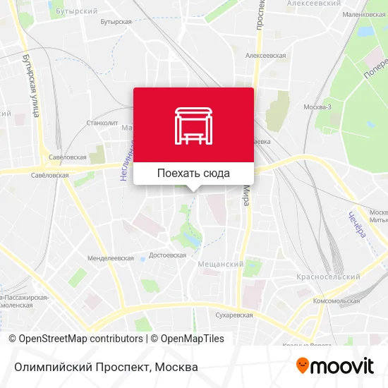 Карта Олимпийский Проспект