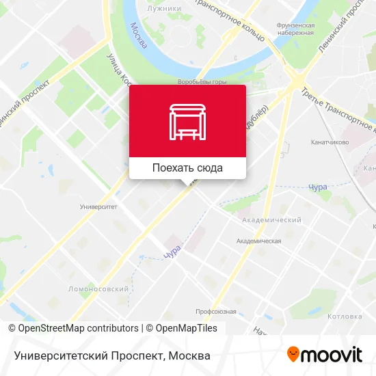 Карта Университетский Проспект