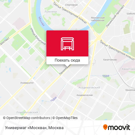 Карта Универмаг «Москва»