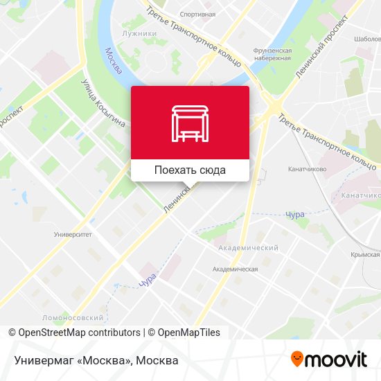 Карта Универмаг «Москва»
