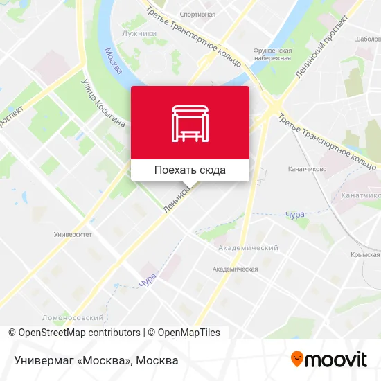 Карта Универмаг «Москва»