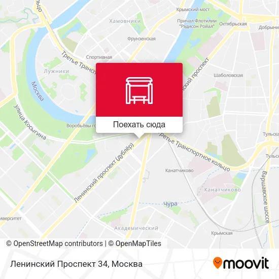 Карта Ленинский Проспект 34