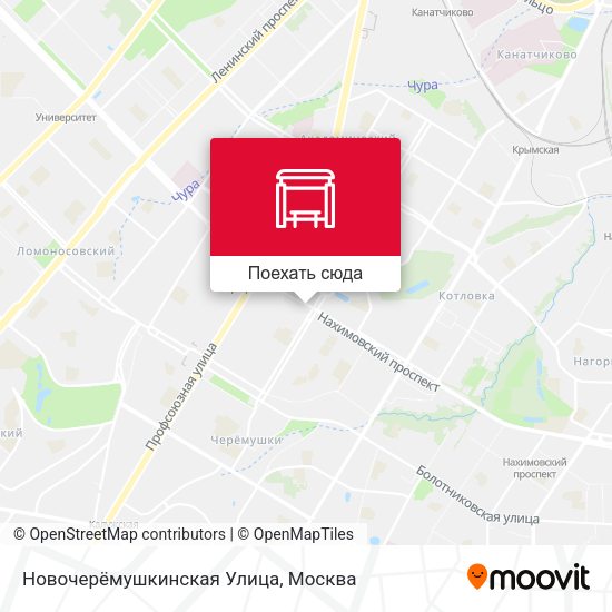 Карта Новочерёмушкинская Улица