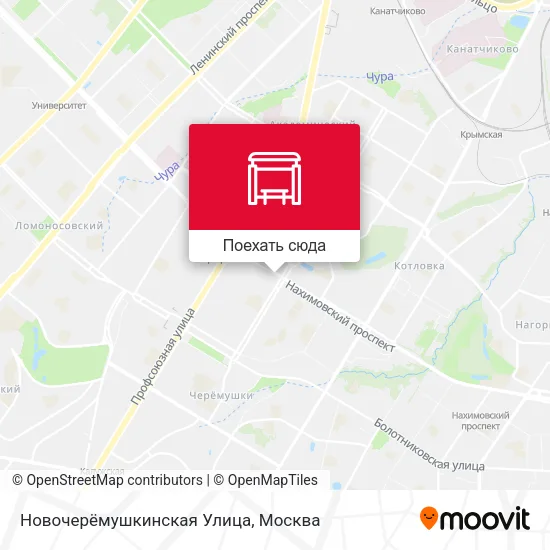 Карта Новочерёмушкинская Улица