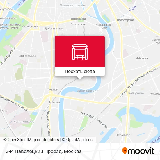Карта 3-Й Павелецкий Проезд