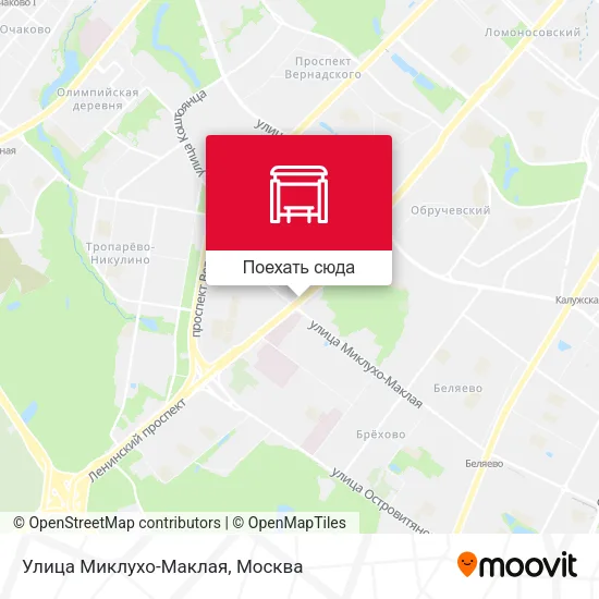 Карта Улица Миклухо-Маклая
