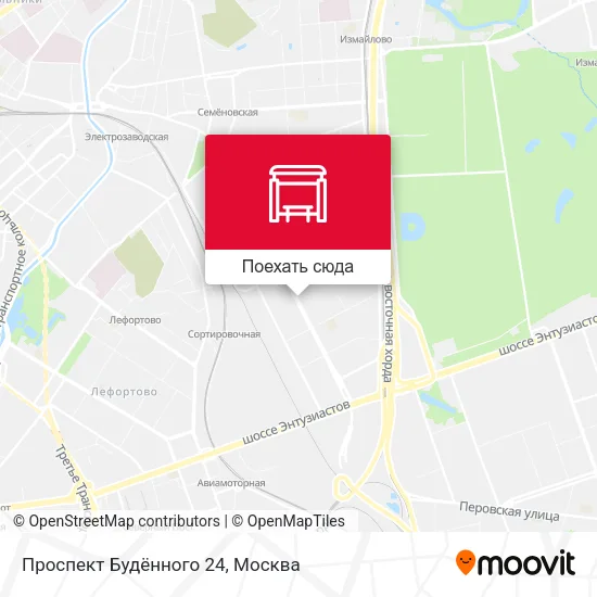 Карта Проспект Будённого 24