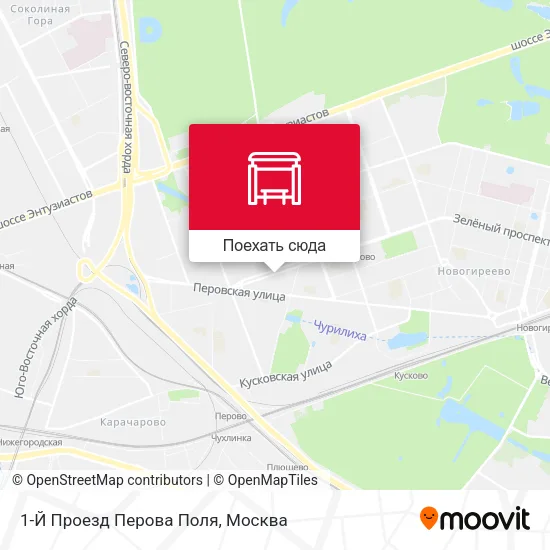 Карта 1-Й Проезд Перова Поля