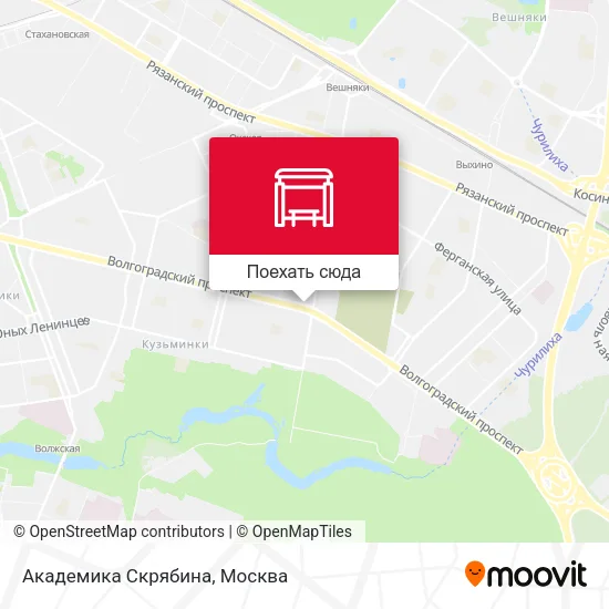 Карта Академика Скрябина