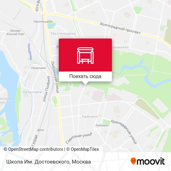Карта Школа Им. Достоевского